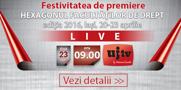 Festivitatea de premiere a Hexagonului Facultăților de Drept