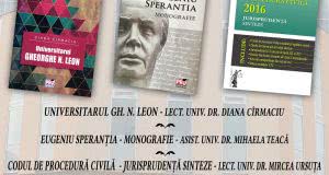 [Live text și galerie foto] Triplă lansare de carte în Oradea: „Universitarul Gh. N. Leon”, „Eugeniu Sperantia – Monografie” și „Codul de procedură civilă. Jurisprudență. Sinteze”