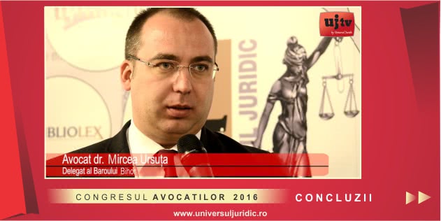 Mircea Ursuta Congresul avocatilor 2016