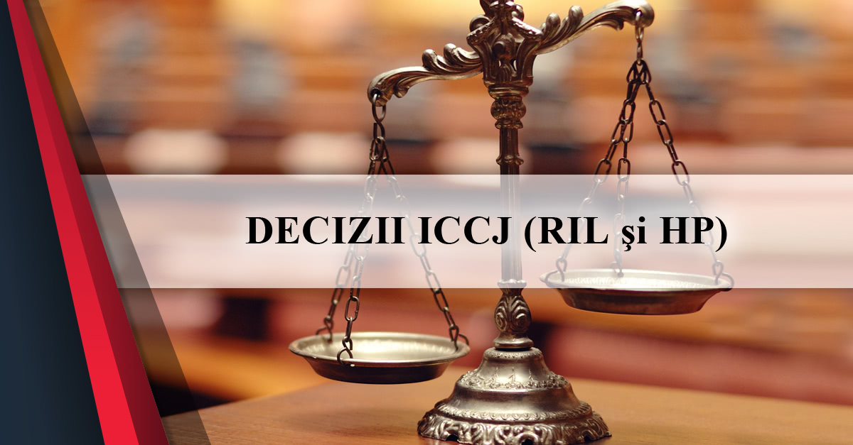 Decizia ÎCCJ (Complet DCD/C) nr. 75/2022 (M. Of. nr. 182/03.03 ...