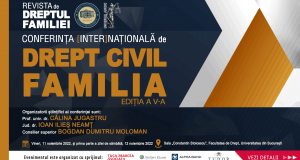 Conferința [inter]națională de Drept civil. Familia. Ediția a V-a