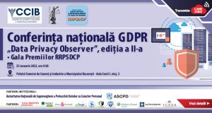 Conferința „GDPR – Data Privacy Observer” și Gala Premiilor RRPSDCP, ediția a II-a