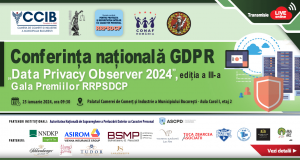 Conferința Națională „GDPR – Data Privacy Observer 2024”, 25 ianuarie 2024