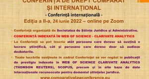 Conferința internațională de drept comparat și internațional, ediția a II-a – 24 iunie 2022